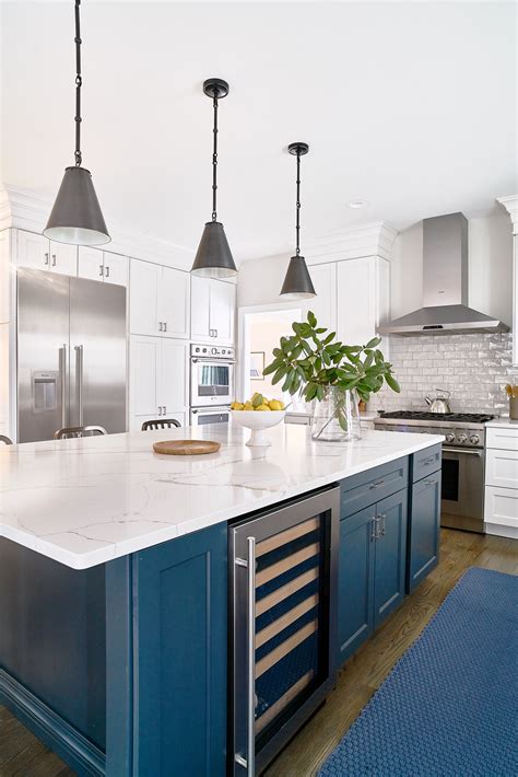 best blue for kitchen island.